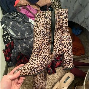Leopard Print booties